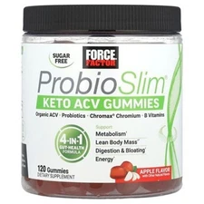 ProbioSlim Apple Cider Vinegar Gummies 120 Count Keto Sugar Free Version 12/26