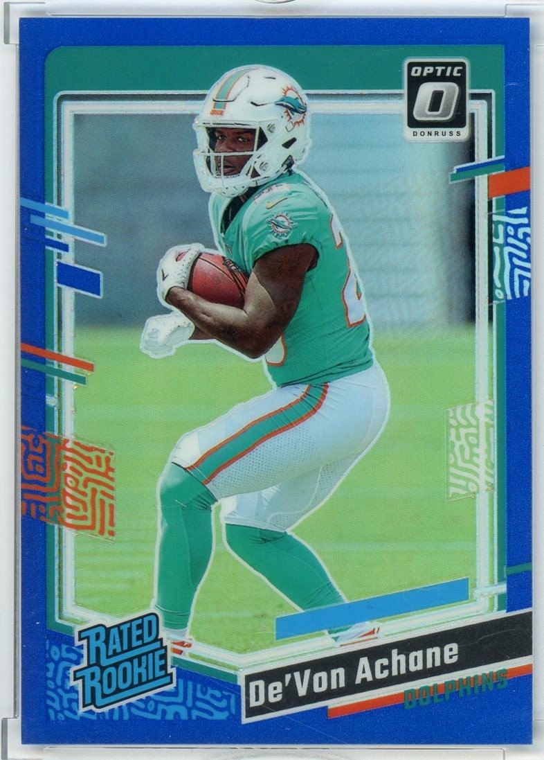 2023 Donruss Optic - Rated Rookie #269 De'Von Achane Blue /199