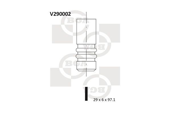 BGA Einlassventil V290002 FüR Opel Saab-image