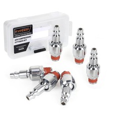 FYPower Air Hose Fittings, 6 Pieces I/M Industrial Type Swivel Air Plugs with...