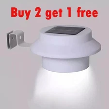 Solar Powered LED Gutter Light Outdoor/Garden/Yard/Wall/Fence/Pathway Lamp