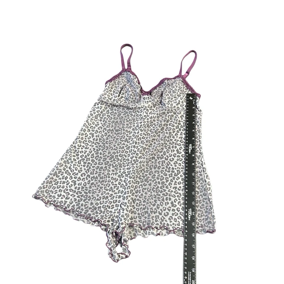 Body Gillian & O’Malley Íntimo Camisón Mameluco Malla Encaje Transparente Talla Pequeña Foto 4 de 4