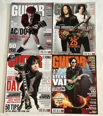 Guitar World Magazine Lot 2009 Jan Aug May April AC/DC Green Day Kirk Hammet Ada