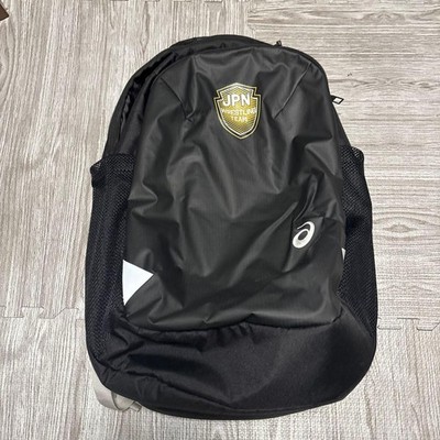 ASICS JPN Wrestling Team Backpack Black 40L Japan National Team Sports Bag Mint