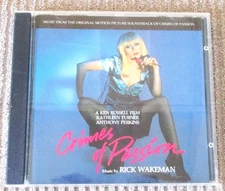 Crimes Of Passion Soundtrack CD Rick Wakeman 1993 President Records – RWCD(P)3