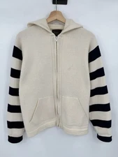 Vintage 70s Richman Brothers Sweater Mens Medium Knit Full Zip Hoodie Acrylic