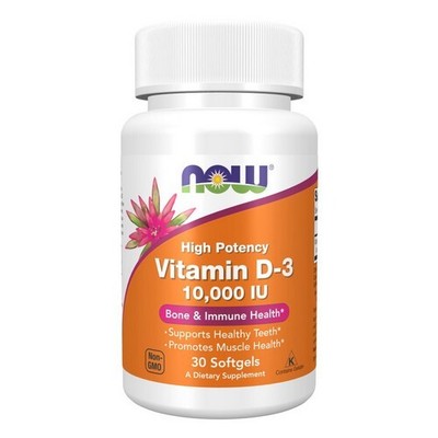 Vitamin D-3 30 Softgels 10;000 IU by Now Foods