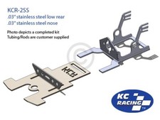 1/24 Slot Car Drag Racing Stainless Steel Chassis Kit - KC Racing KCR-2SS 