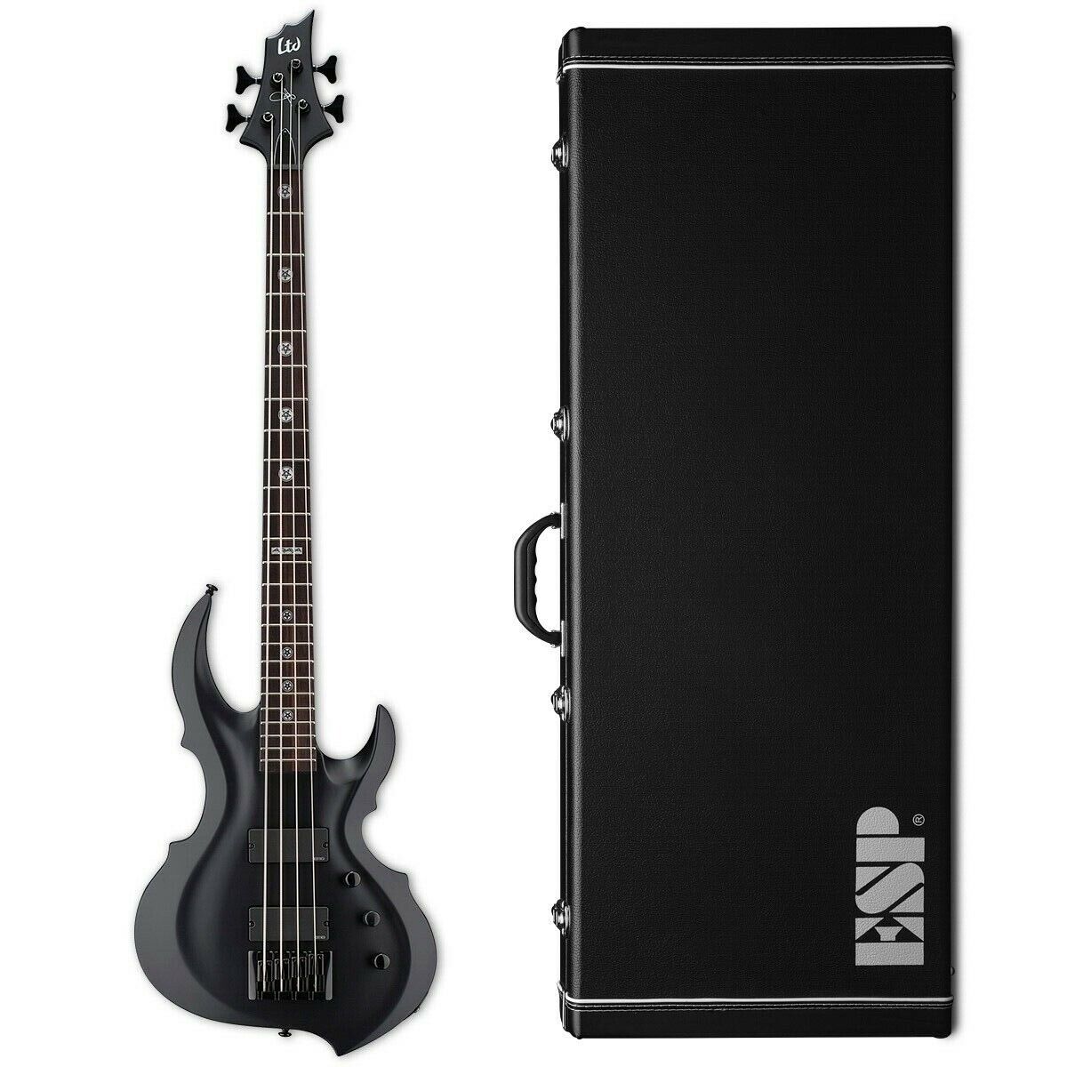 ESP LTD Tom Araya TA-604 FRX Black Satin Electric Bass + ESP LTD Tom Araya TA-604 FRX Black Satin Electric Bass +