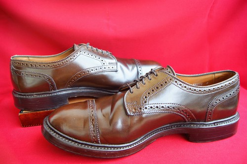 Allen Edmonds Pferdeleder Shell Cordovan US 10,5 E Milford Mocca Braun Top! - Bild 11 von 11