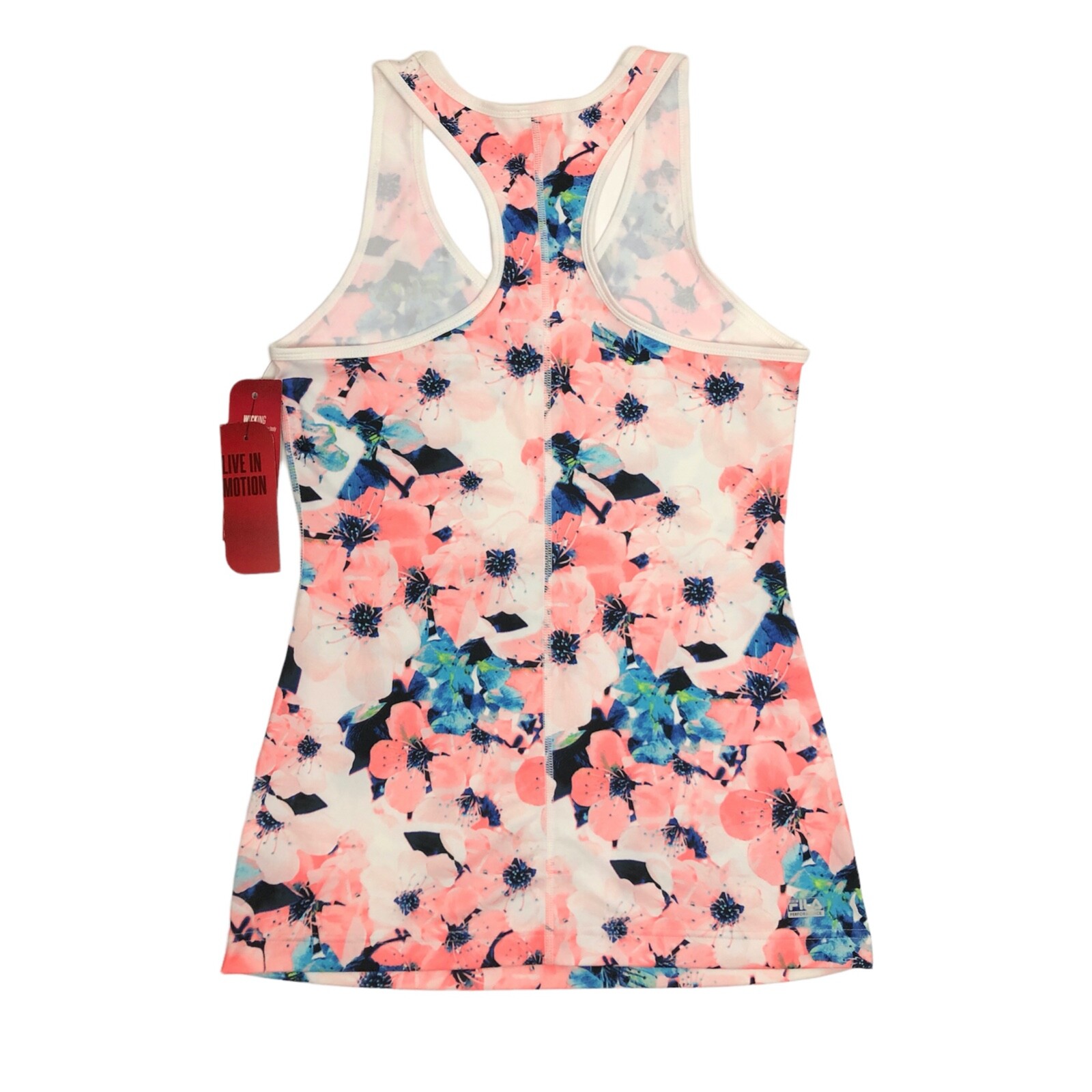 Fila Sport Women's Floral Wicking Racerback Athletic Tank Top Size