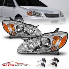 Wbulbsfor 2003 2004 2005 2006 2007 2008 Toyota Corolla Chrome Headlights