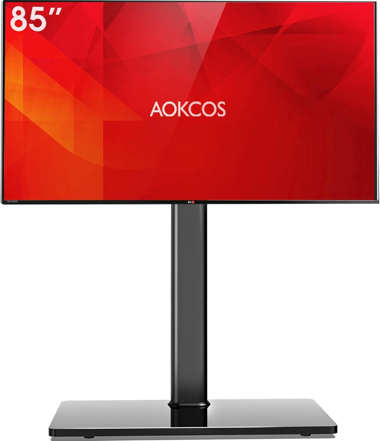 Floor TV Stand with Swivel Mount for Most 43 to 85 Inch Tvs up to 110 Lb, 8 Leve