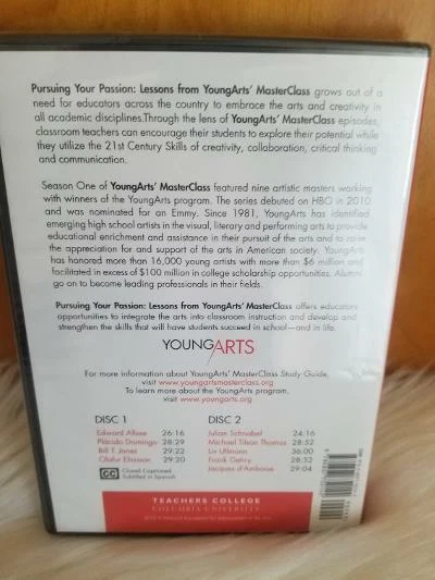 LESSONS FROM YOUNGARTS MASTERCLASS PURSUING YOUR PASSION 2 DISC DVD FRANK GEHRY - Image 2 of 4