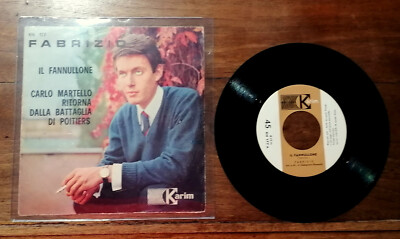 Fabrizio De Andrè IL FANNULLONE 7'' CARLO MARTELLO RITORNA DALLA BATTAGLIA DI POI
