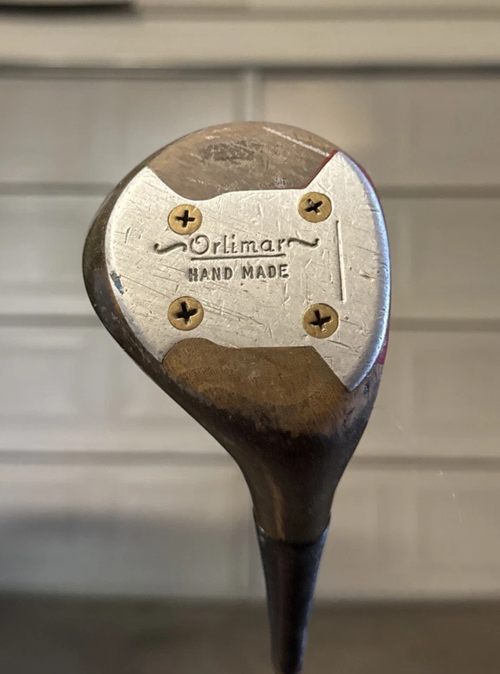 RARO PALO DE GOLF ORLIMAR HECHO A MANO MADERA DE PERSIMÓN - DIESTRO, 1 acero rígido Foto 3 de 4