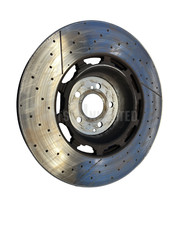 14-17 Benz S-Class S63 AMG W222 OEM FRONT cross drilled slotted disc brake rotor
