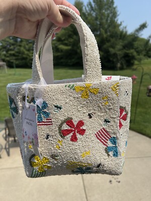 Handcrafted In India Beaded Bag Tjm Tiktok Viral Beach Staud Dupe