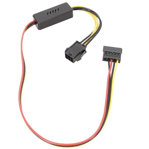 Power Adapter Cable 6pin Female to Hard Drive Cable Voltage Reduction - Photo 5/7