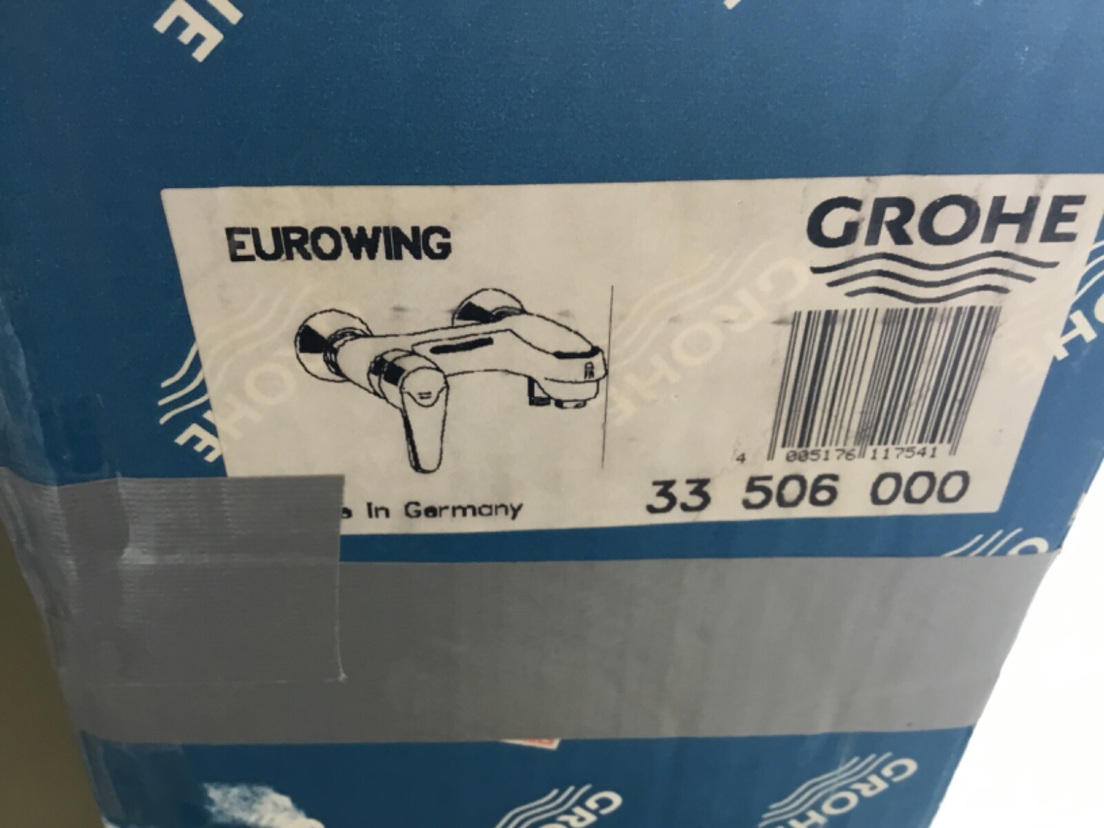 Wannenarmatur Grohe Eurowing Chrom, Wannenbatterie, Rarität
