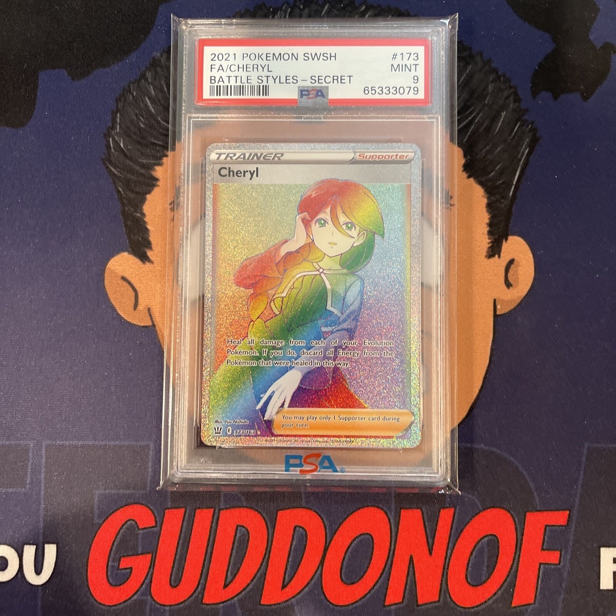 PSA 9 MINT 2021 Pokemon Battle Styles CHERYL #173 Full Art Secret