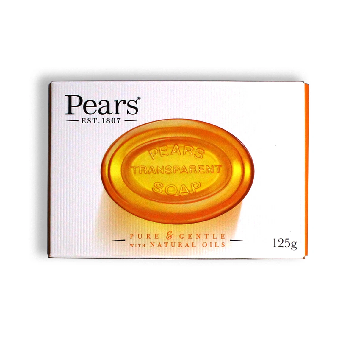 PEARS SOAP Transparent PURE GENTLE with NATURAL OILS 125g Bars 12 or 6 pack