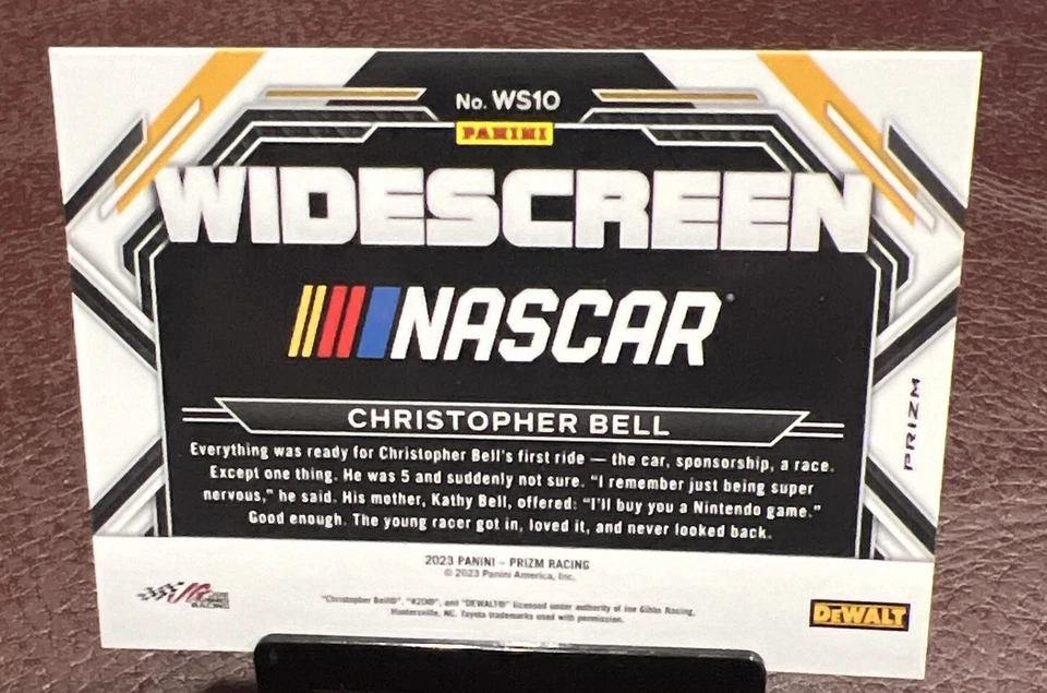 2023 Panini Prizm Racing - CHRISTOPHER BELL *Widescreen Silver Prizm!* 🔥 - Image 2 of 2