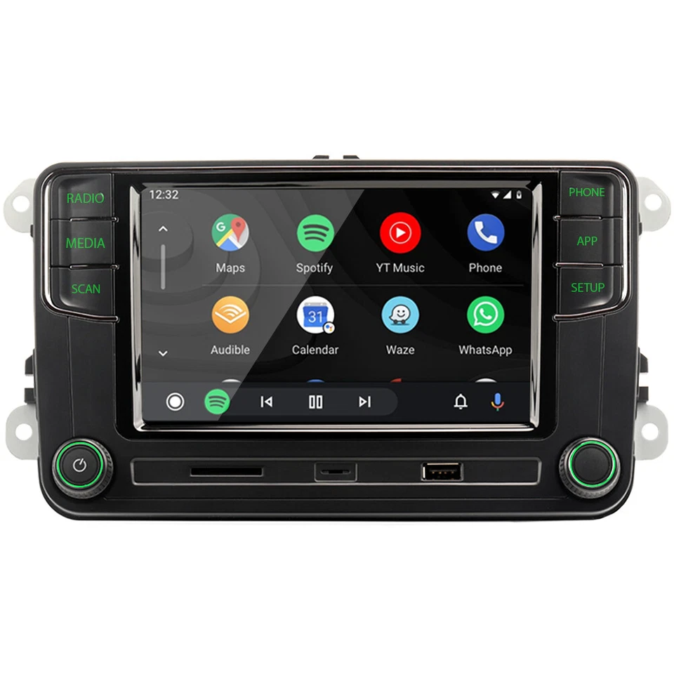 Autoradio Carplay luz verde para VW SKODA NONAME RCD440 PRO RCD360 PRO 2 187B Foto 4 de 4