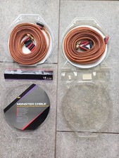 Pair Monster cable 15-15, mint condition, 15 ft (4.6 m) gold plated connectors