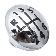 1x Capuchon 6 Levier de Vitesse Pommeau Chrome pour Renault Megane Scenic Kangoo