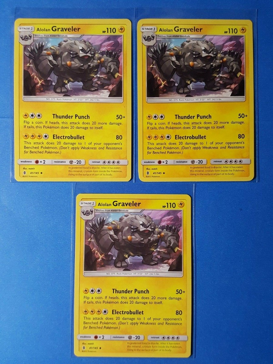 alolan geodude pokemon card evolves-from:alolan-geodude PkmnCards An individual card from the Pokmon trading and collectible card game (TCG/CCG) Geodude Cards | Dex -