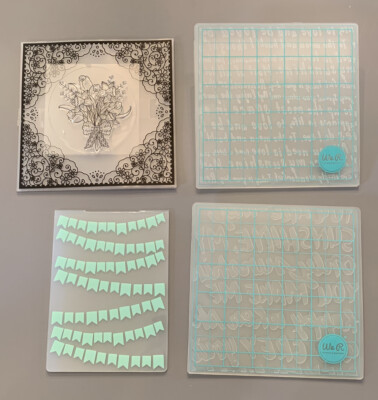 We R Memory Keepers Embossing Folders YOU ARE MY SUNSHINE & LOVE SENTIMENTS Plus