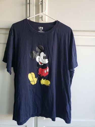 Rare Uniqlo x Disney mickey mouse blue 