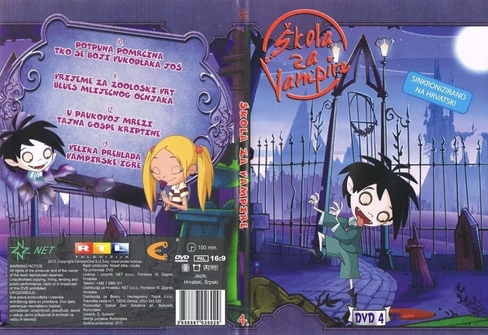 School For Little Vampires. Originally in German. Dubbed in English &  Italian.