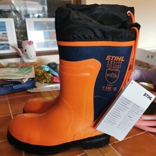 Stihl special rubber chainsaw boots w/steel cap size 8- 00884930142 brand new