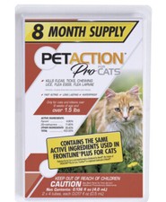 PetAction Plus for Cats and Kittens 8 doses