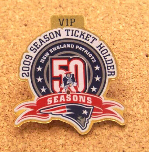 VIP variety 2009 New England Patriots pin Season Ticket Holder 50 ...