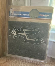 San Antonio Spurs Premium Metal Emblem, New, “Team ProMark Fan-Tastic Brands” -g