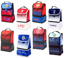 Image of FOOTBALL CLUB LUNCH BAG SCHOOL OFFICE INSULATED FADE LUNCH BAG OFFICIAL LICENSED