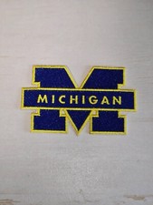Michigan Wolverines 4 inch Iron on Embroidered Applique Patch