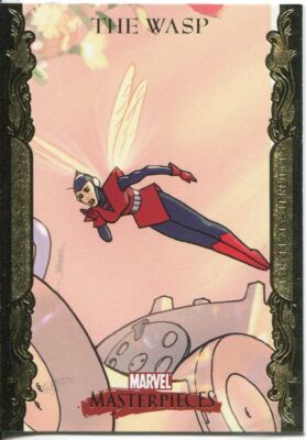 Marvel Masterpieces 2007 UD Gold Border Parallel Base Card #89 The Wasp