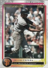 ORLANDO CEPEDA TOPPS AARON JUDGE X CALIFORNIA LOVE BASE GIANTS #65 2022 22