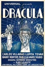 Dracula 1931 Spanish Horror Movie Bela Lugosi Poster Classic reprint art 12x18