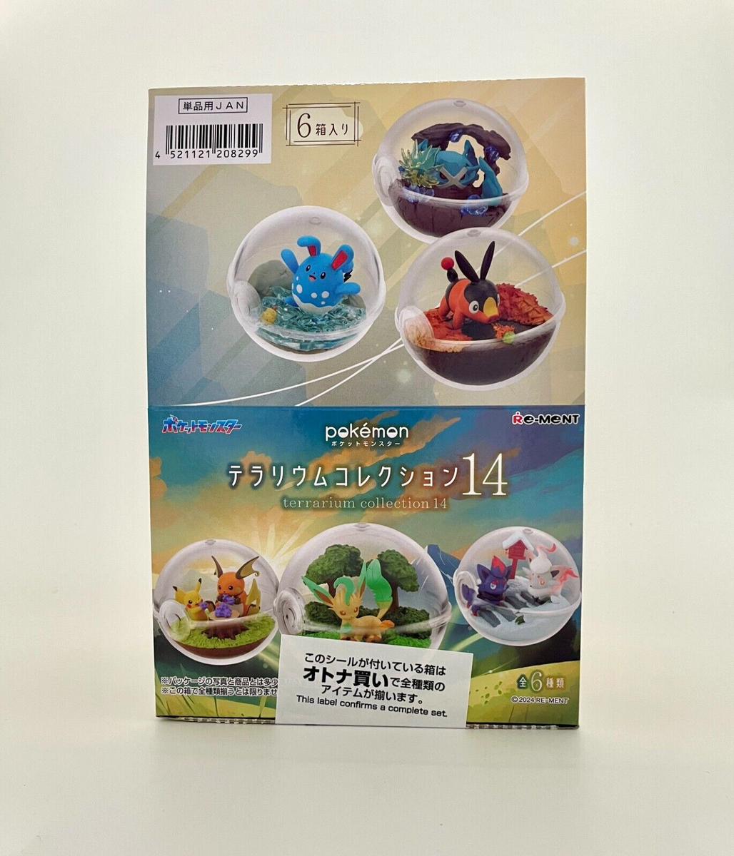 Pokemon Terrarium Collection Vol.14 Full Set of 6 Figures Re-Ment