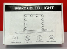 LED Vanity Mirror Lights with 10 Dimmable Bulbs 3 Color Modes USB Connection