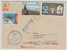 NEPAL 1972, GERMAN EVEREST & LHOTSE EXPEDITION COVER