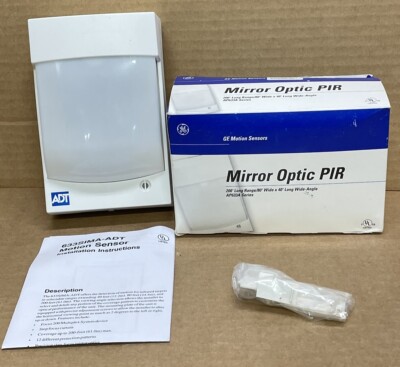 GE 633SIMA-ADT Mirror Optic PIR 200  Range/Wide Angle 4D Processing Security  