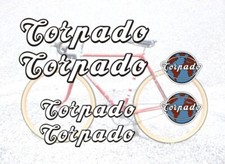 KIT Adesivi TORPADO Bici Vintage sticker decals Epoca Bike logo