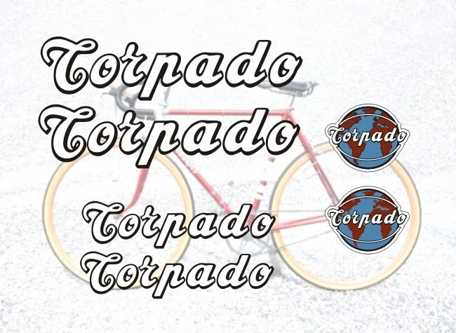 KIT Adesivi TORPADO Bici Vintage sticker decals Epoca Bike logo - Bild 1 von 1