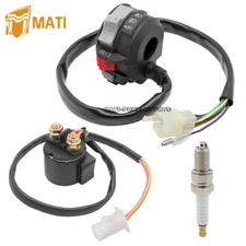 Start Stop Headlight Switch & Solenoid Relay & Spark for Yamaha YFM400FW Kodiak